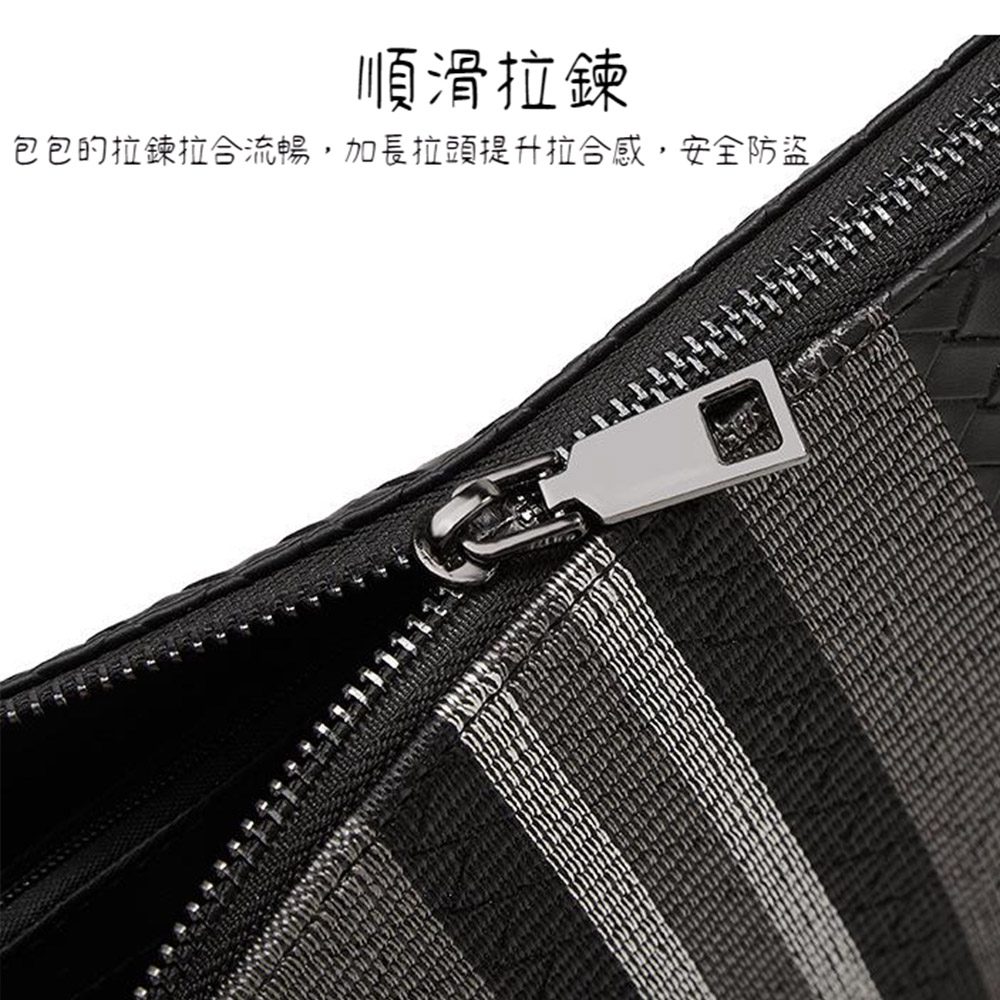 順滑拉鍊 包包的拉鍊拉合流暢,加長拉頭提升拉合感,安全防盜 