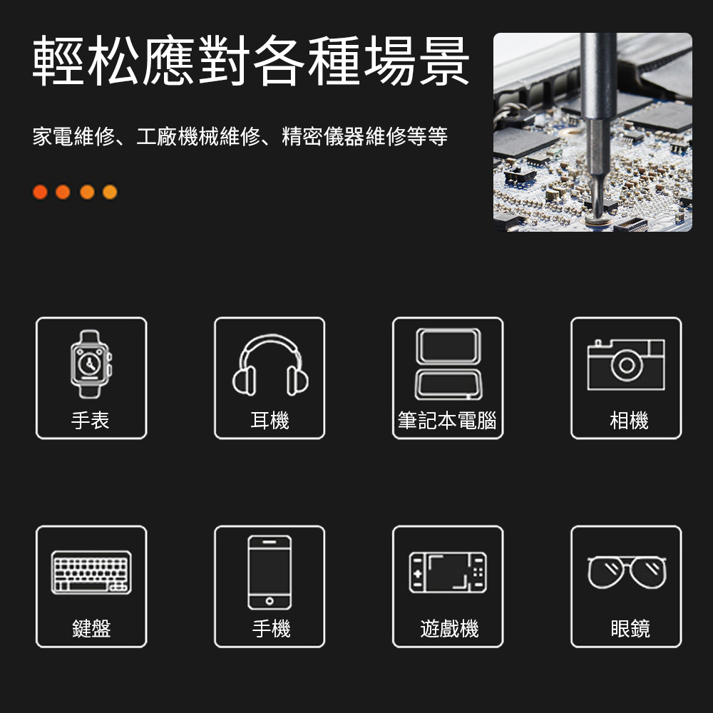 家電維修、工廠機械維修、精密儀器維修等等