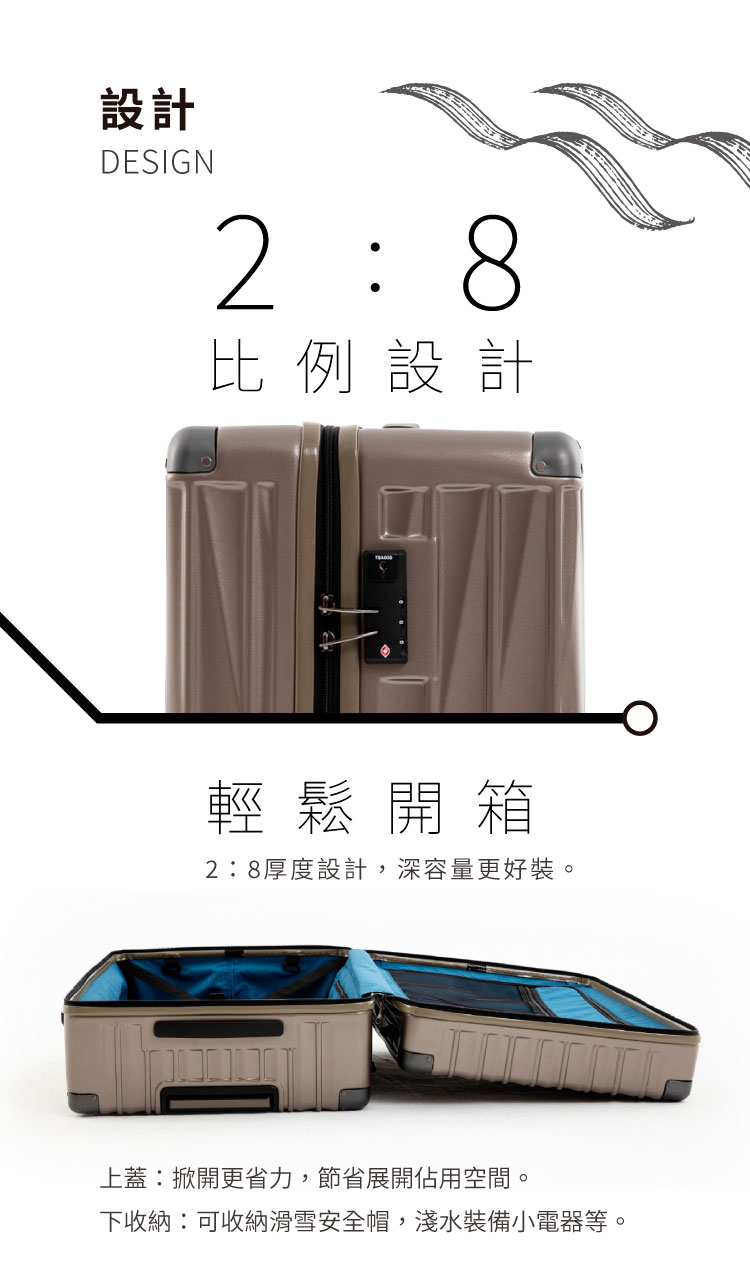 下收納可收納滑雪安全帽,淺水裝備小電器等。