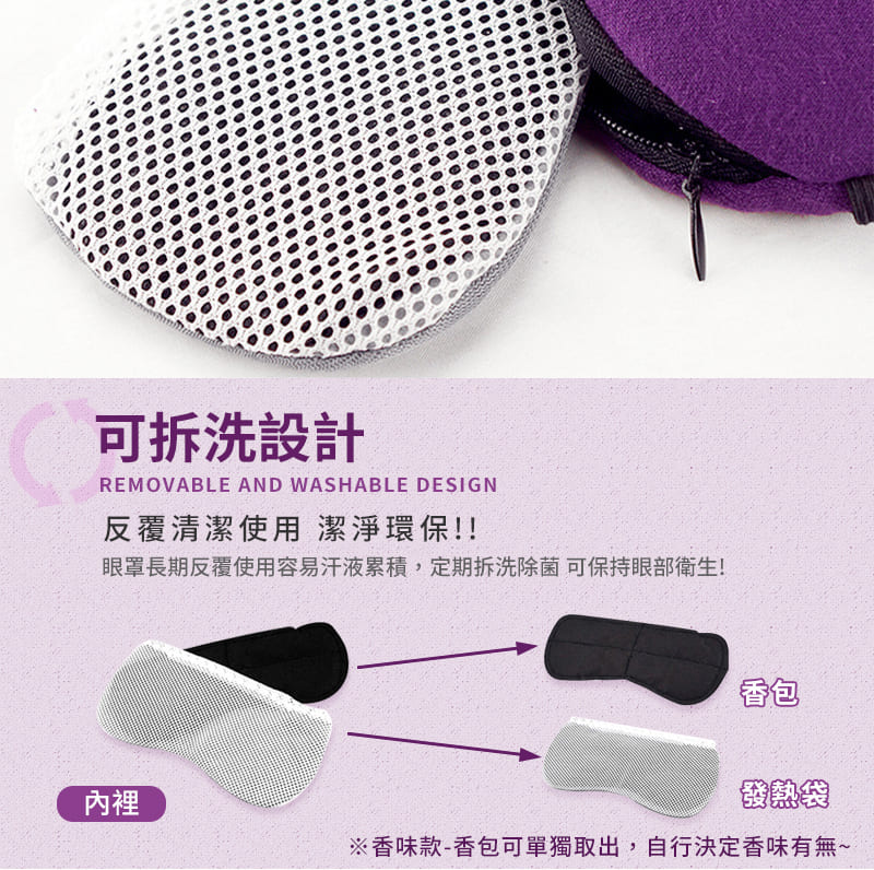 眼罩長期反覆使用容易汗液累積,定期拆洗除菌 可保持眼部衛生
