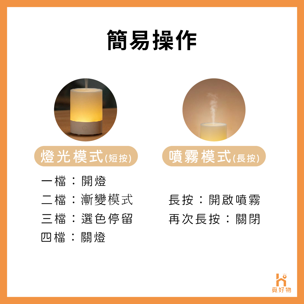 燈光模式短按
