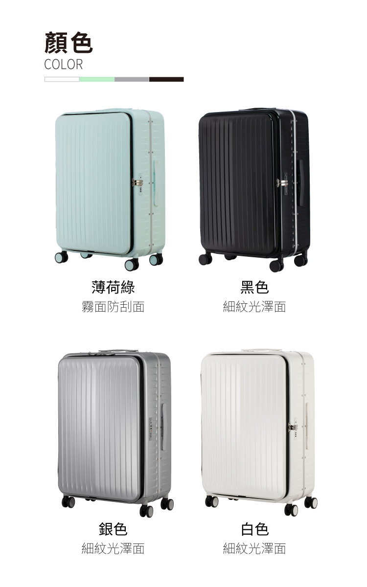 顏色 薄荷綠 霧面防刮面 黑色 細紋光澤面 