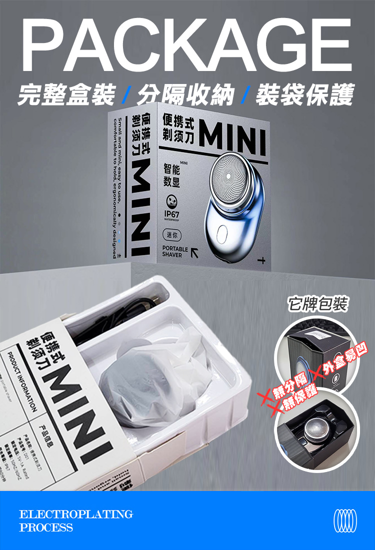 完整盒裝 分隔收納 裝袋保護