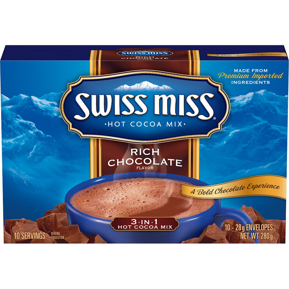 【SWISS MISS】Swiss Miss 香醇巧克力粉-28克x10小包/盒(可可粉/熱飲/巧克力/飲品/熱銷)