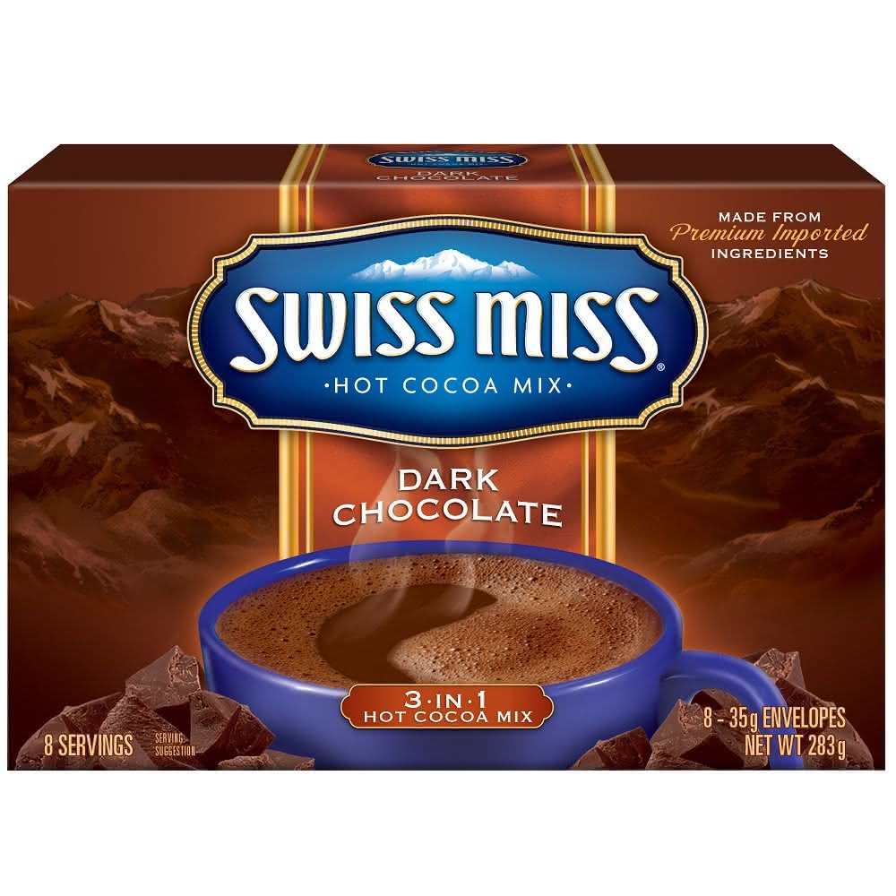 【SWISS MISS】Swiss Miss 黑巧克力-28克x10小包/盒(可可粉/熱飲/巧克力/飲品/熱銷)