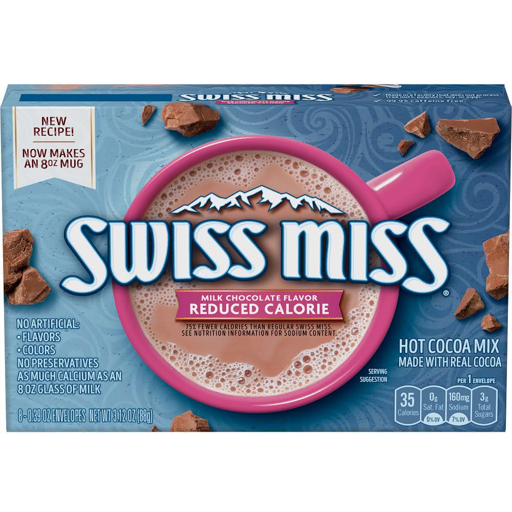 【SWISS MISS】Swiss Miss 牛奶巧克力粉-含鈣-28克x10小包/盒(可可粉/熱飲/巧克力/飲品/熱銷)