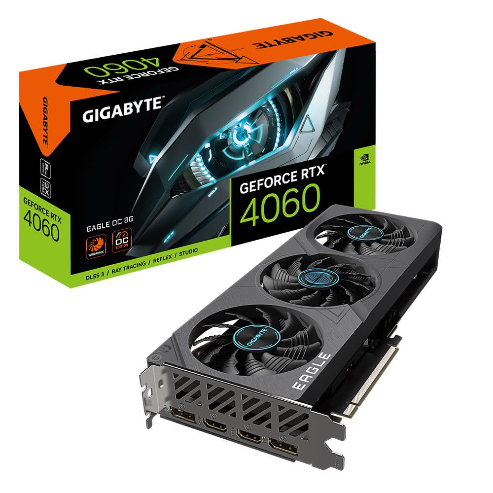 【GIGABYTE 技嘉】技嘉 RTX4060 EAGLE OC 8G 27.2cm/4060/註五年