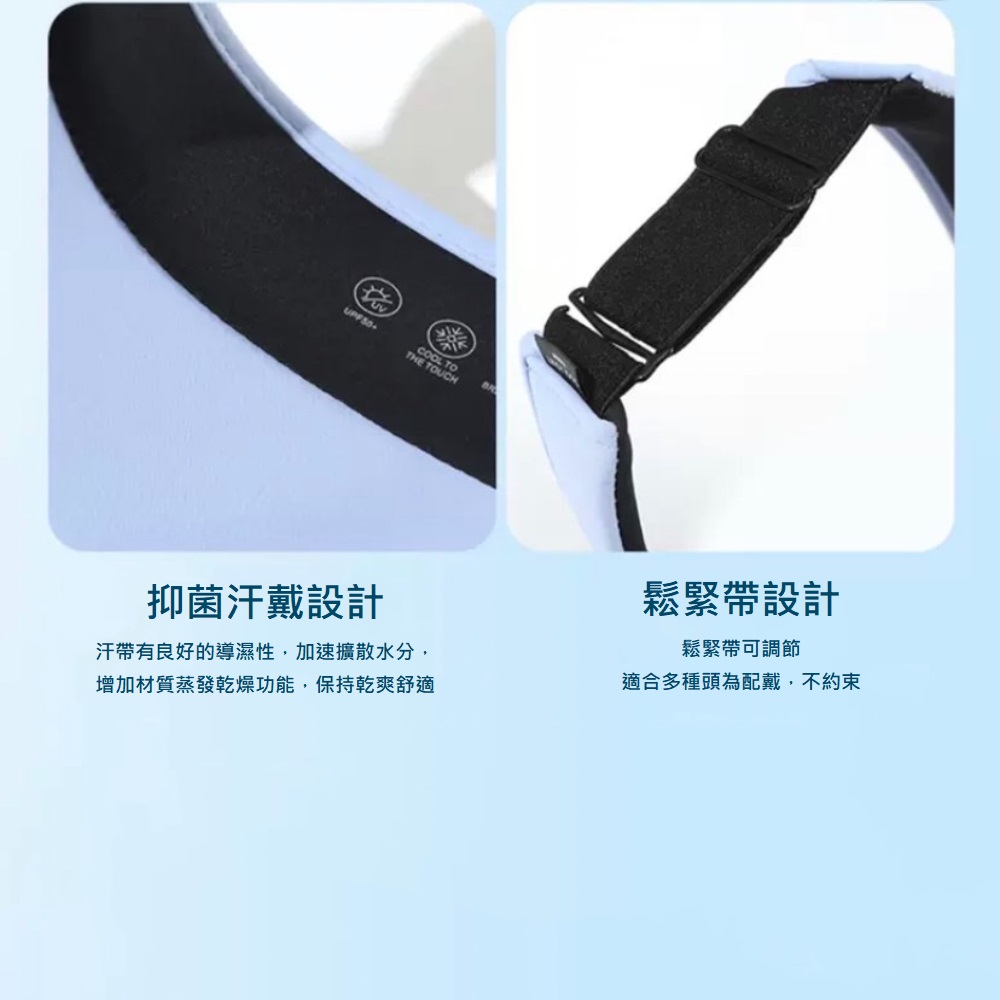 汗帶有良好的導濕性,加速擴散水分,