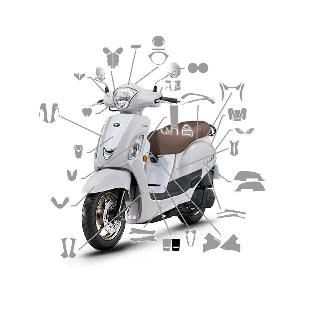 【Doker 鍍客】KYMCO LIKE Keyless 二代 125(儀表貼 犀牛皮 TPU 細痕自我修復 抗黃 透亮)