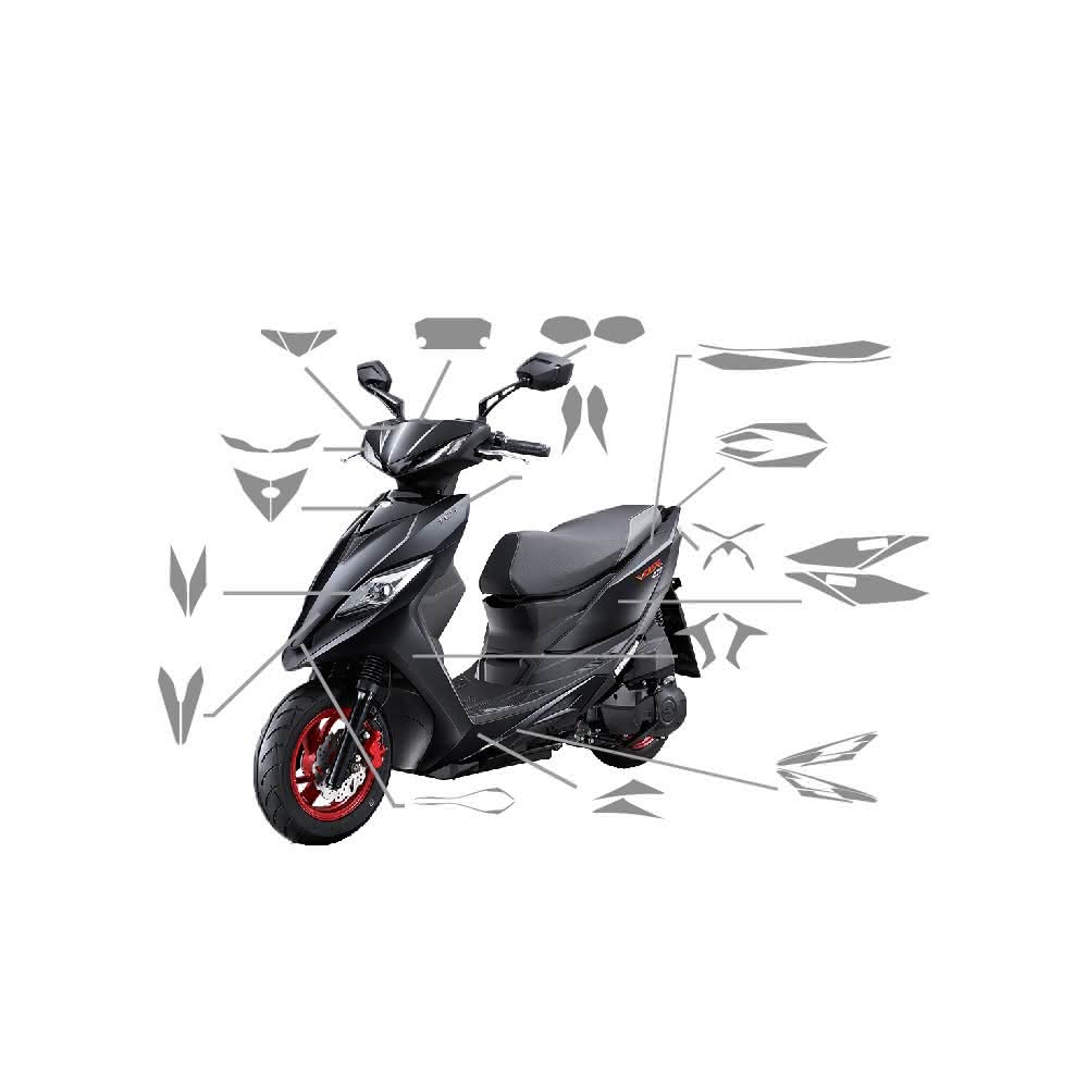 【Doker 鍍客】KYMCO VJR 125 4V TCS 脂肪族(儀表貼 犀牛皮 TPU 細痕自我修復 抗黃 透亮)