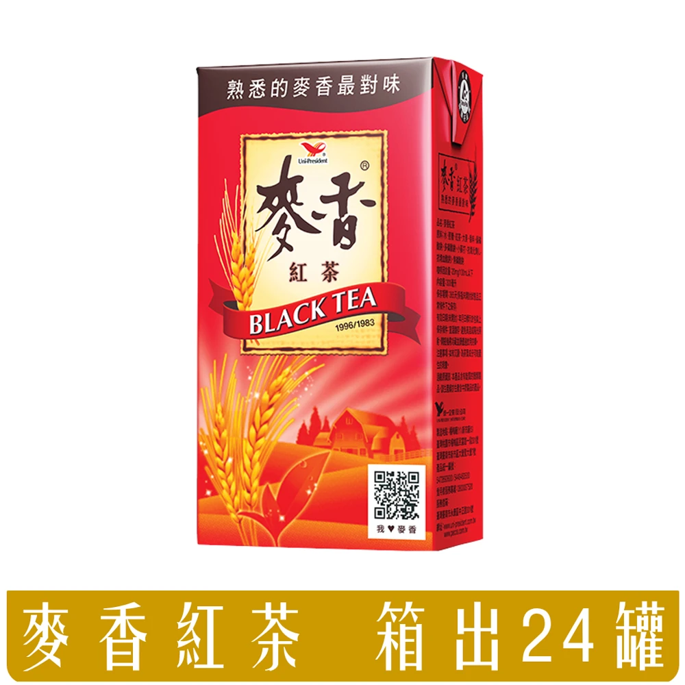 【麥香】統一 麥香紅茶 300mlx24入/箱