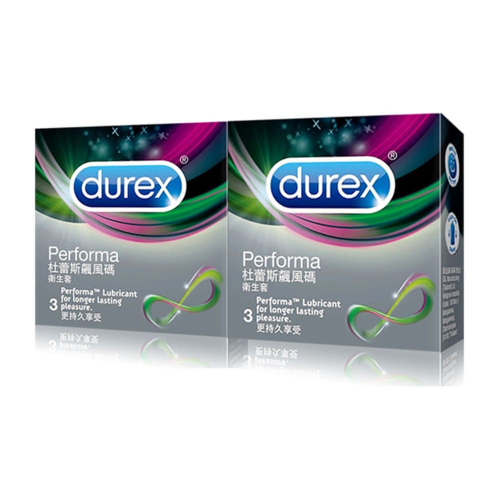 【Durex 杜蕾斯】飆風碼 保險套 衛生套 避孕套 3入裝 情趣用品(2盒共6入)