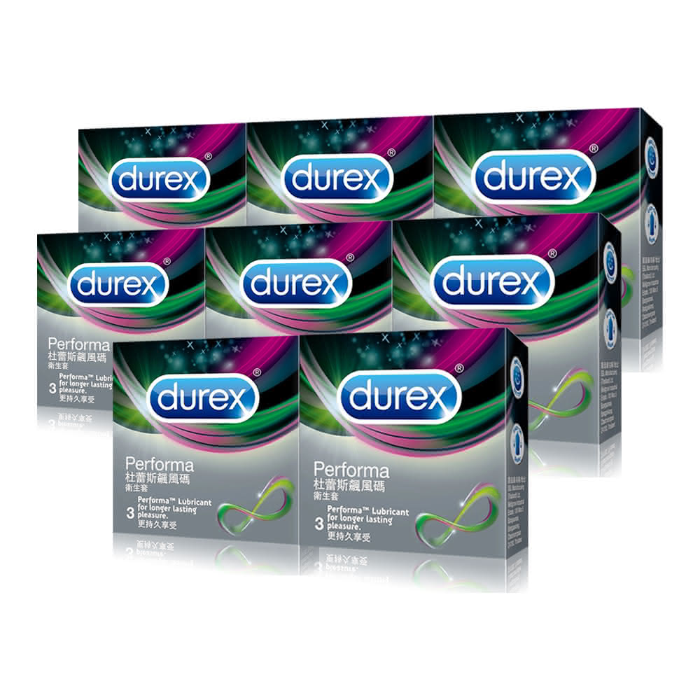 【Durex 杜蕾斯】飆風碼 保險套 衛生套 避孕套 情趣用品3入裝(8盒共24入)