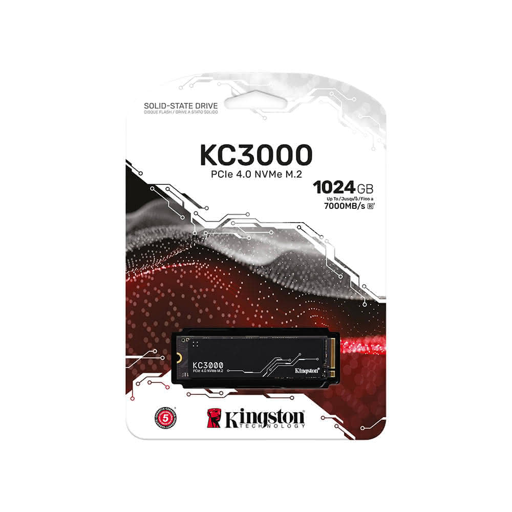 【Kingston 金士頓】KC3000 1TB SSD 固態硬碟(PCIe 4.0 NVMe M.2)