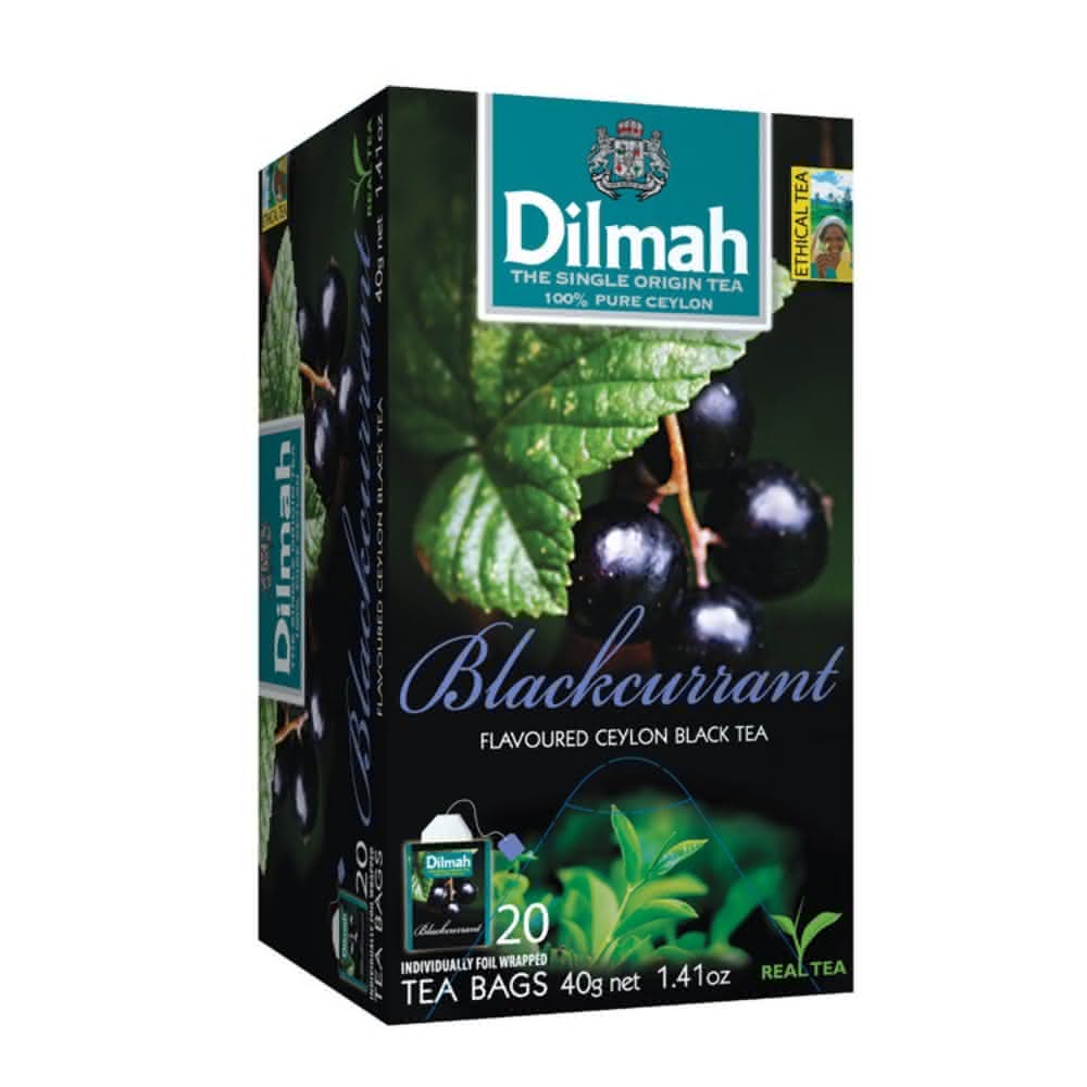 【Dilmah 帝瑪】黑醋栗口味紅茶 20入(帝瑪黑醋栗口味紅茶 帝瑪黑醋栗紅茶)