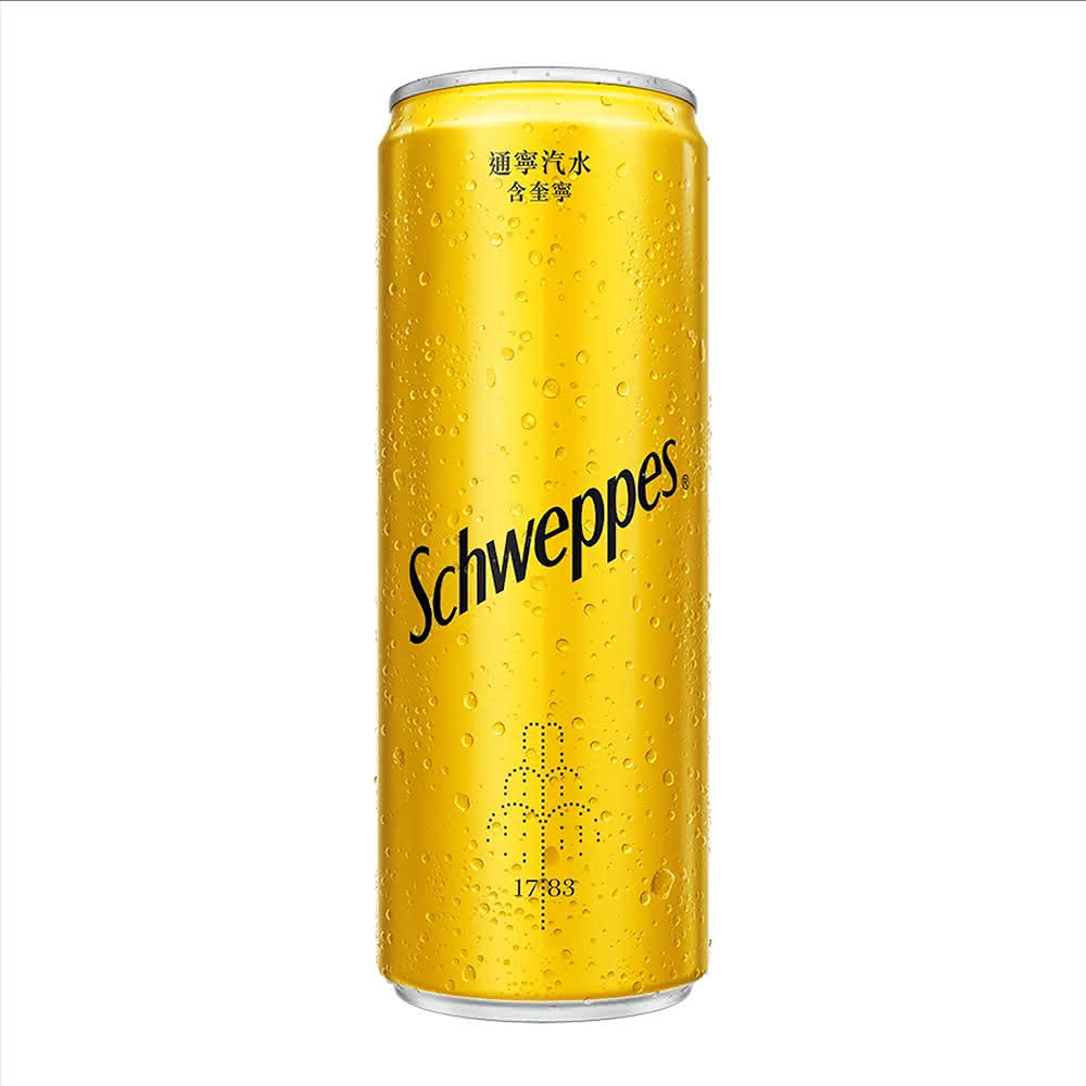 【Schweppes 舒味思】通寧水 330ml 24入/箱