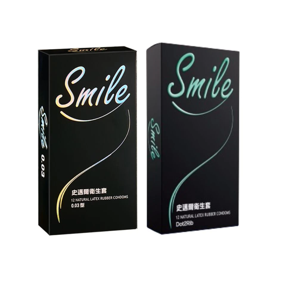 【快速出貨】SMILE史邁爾 保險套 0.03 /雙環魔粒 12入/盒  保險套