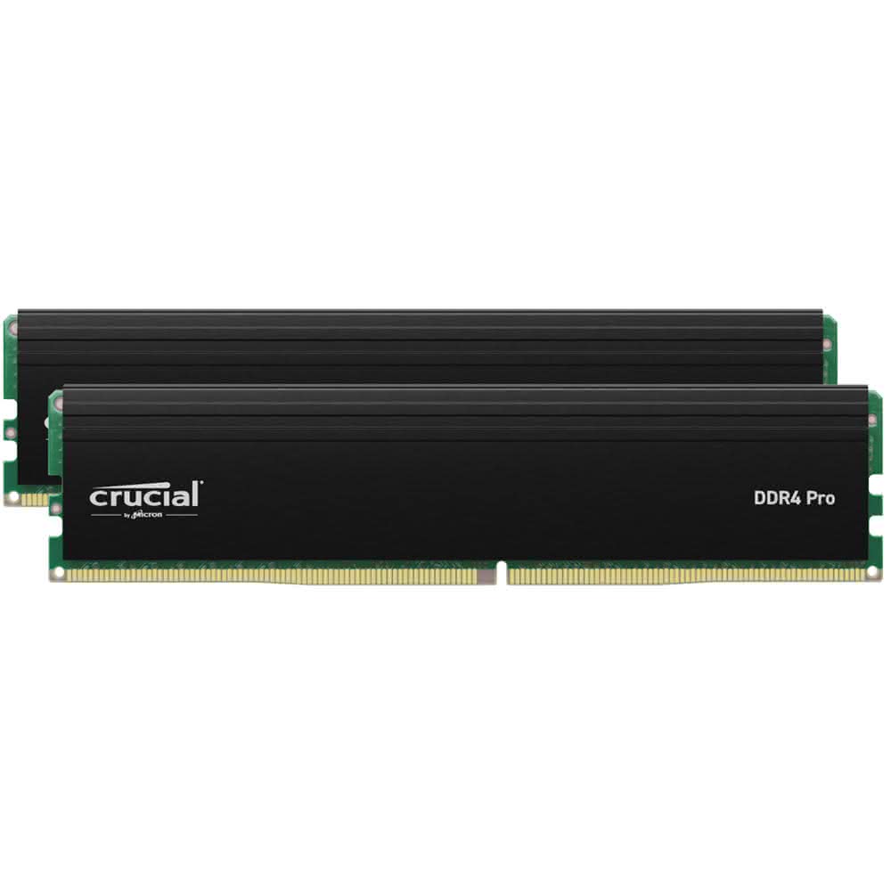 【Crucial 美光】DDR4 3200 64GB32GBx2 桌上型超頻記憶體