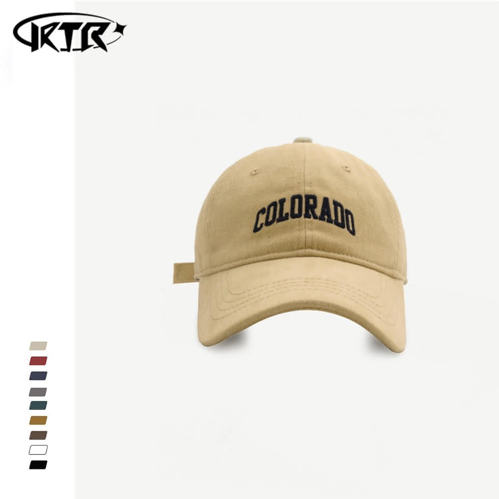 KTR】COLORADO 刺繡磨毛水洗老帽電繡老帽(棒球帽情侶穿搭帽子多色帽)