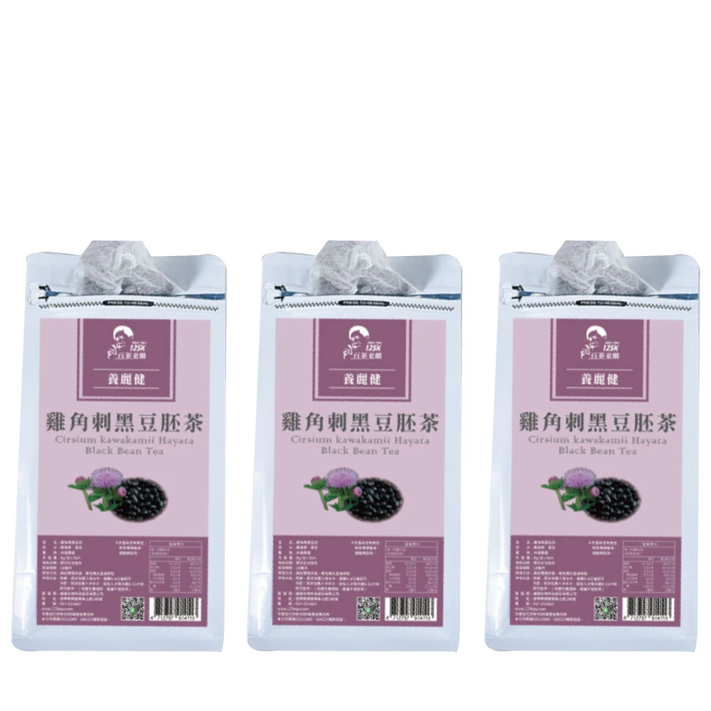【125Kgo百茶老醋】雞角刺黑豆茶8g x 30包入x3袋