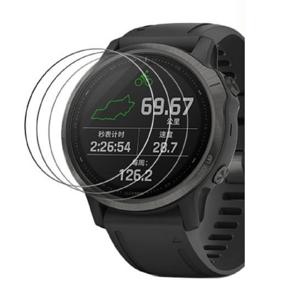 玻璃保護貼 適用 Garmin Fenix 6S / 6S Pro 1.2吋 智慧手錶高透玻璃貼 螢幕保護貼 強化防刮(保護貼 保護膜)