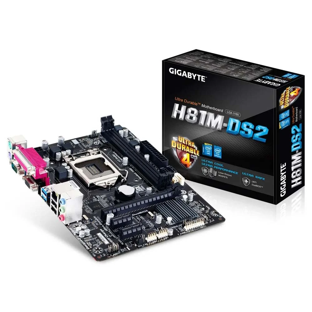 【GIGABYTE 技嘉】技嘉 H81M-DS2(LGA1150腳位 主機板)