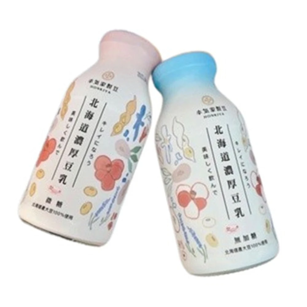 本氣家製豆 北海道濃厚豆乳210mlx24瓶/箱-無加糖/微糖;(100%北海道產大豆)