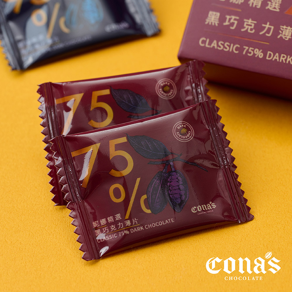 黑巧克力薄 妮娜精選 黑巧克力薄片 