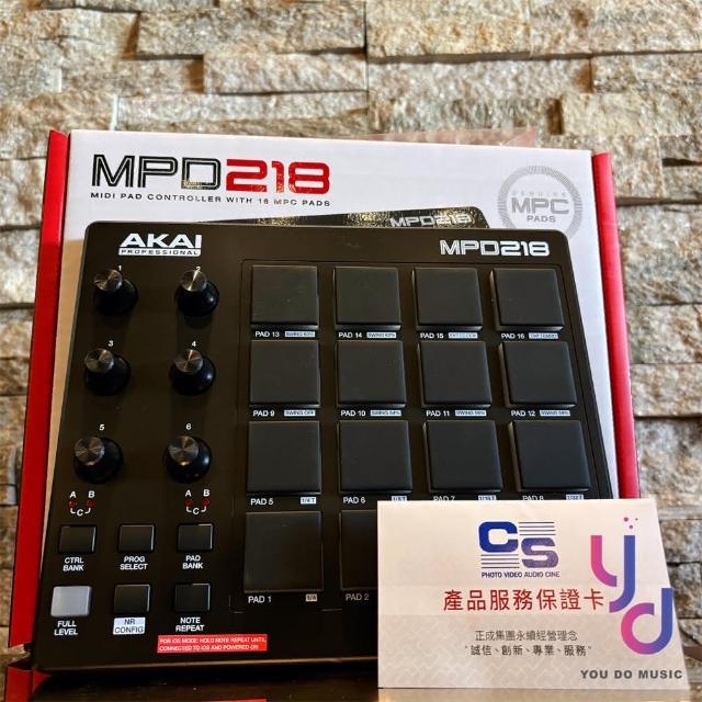 AKAI】Akai MPD 218 Midi 打擊板控制器編曲錄音DJ 公司貨一年