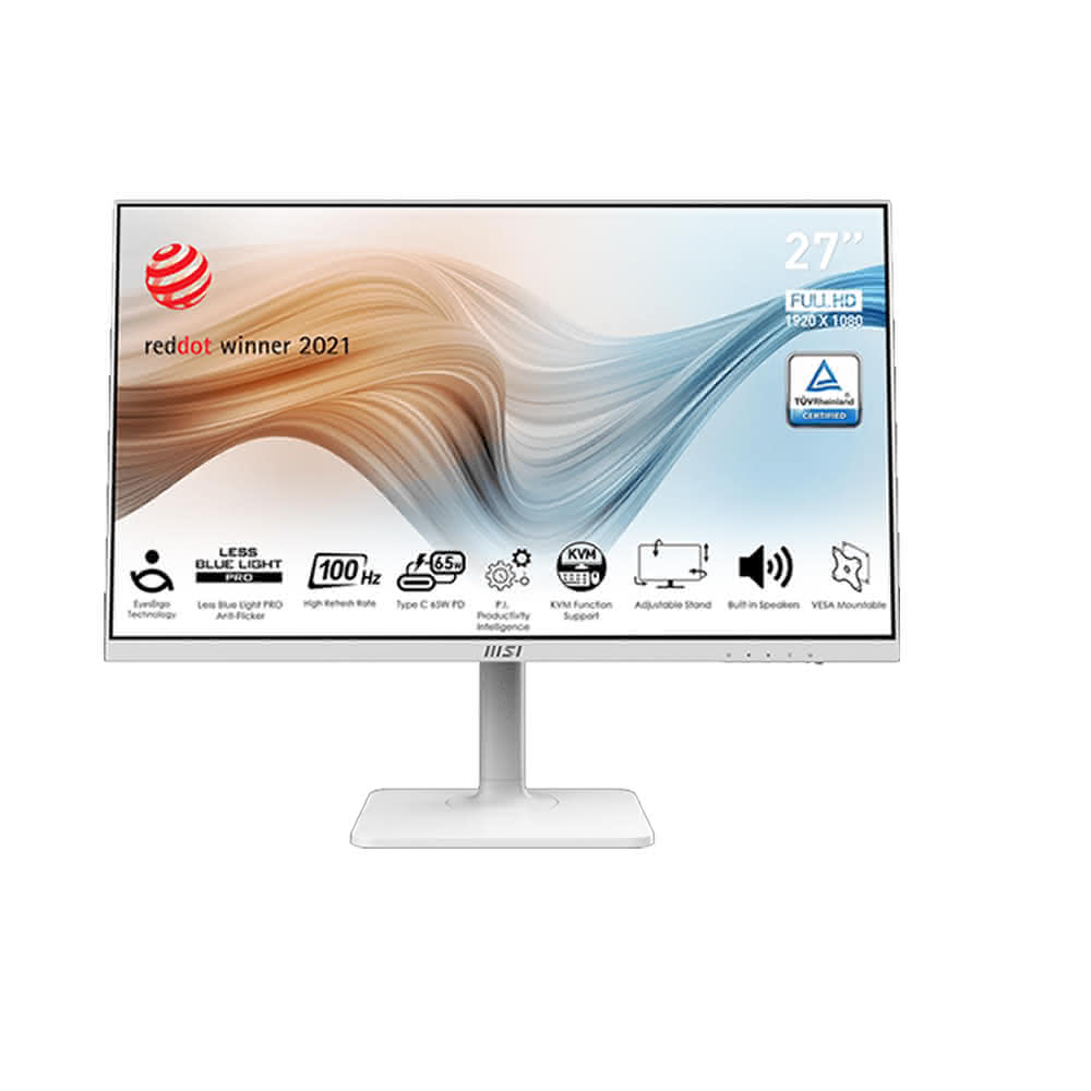 【MSI 微星】Modern MD272XPW 電腦螢幕(27吋 IPS 100Hz 內建喇叭 LCD 電競螢幕 護眼螢幕 可升降 可旋轉)