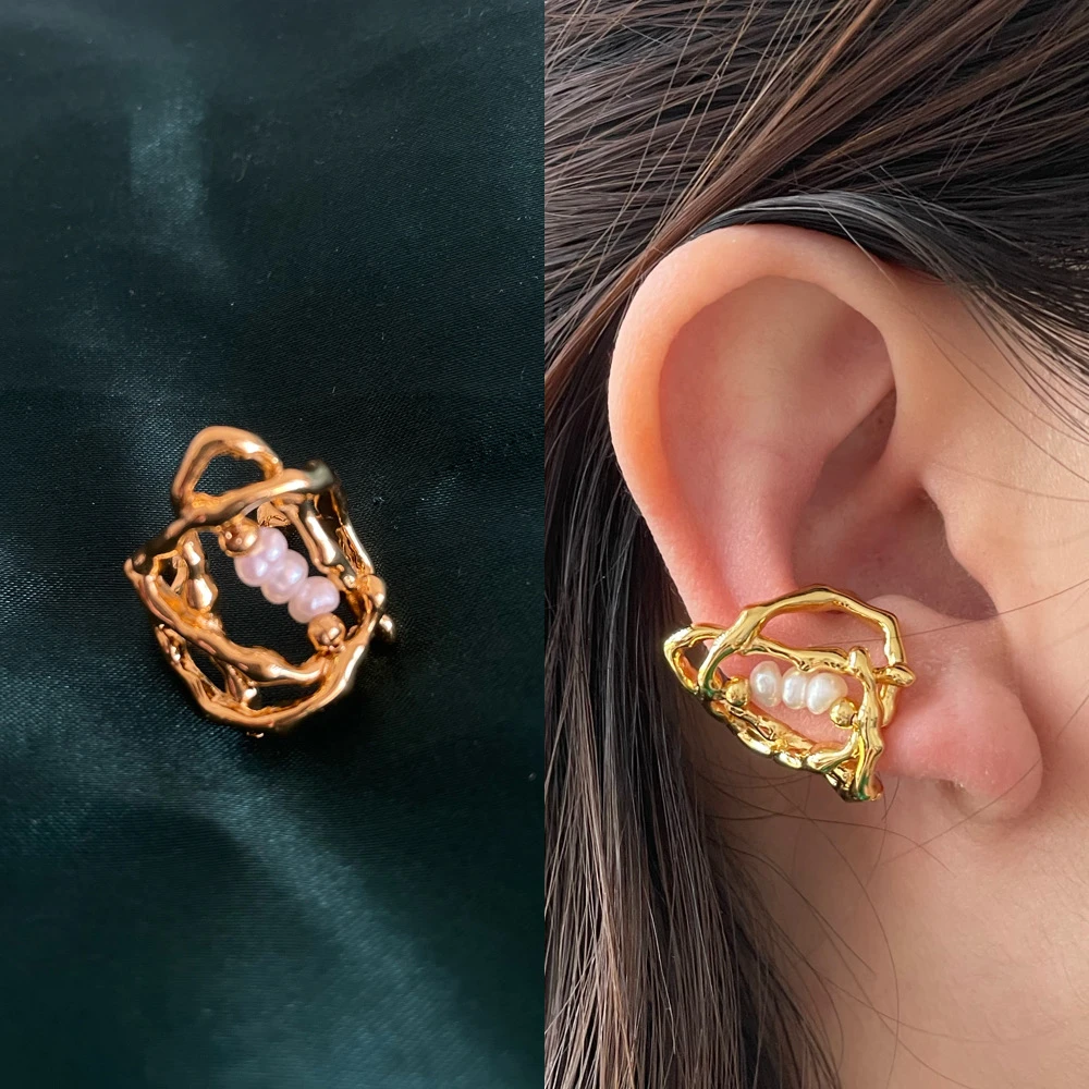 線圈珍珠耳骨夾R398(耳骨夾)