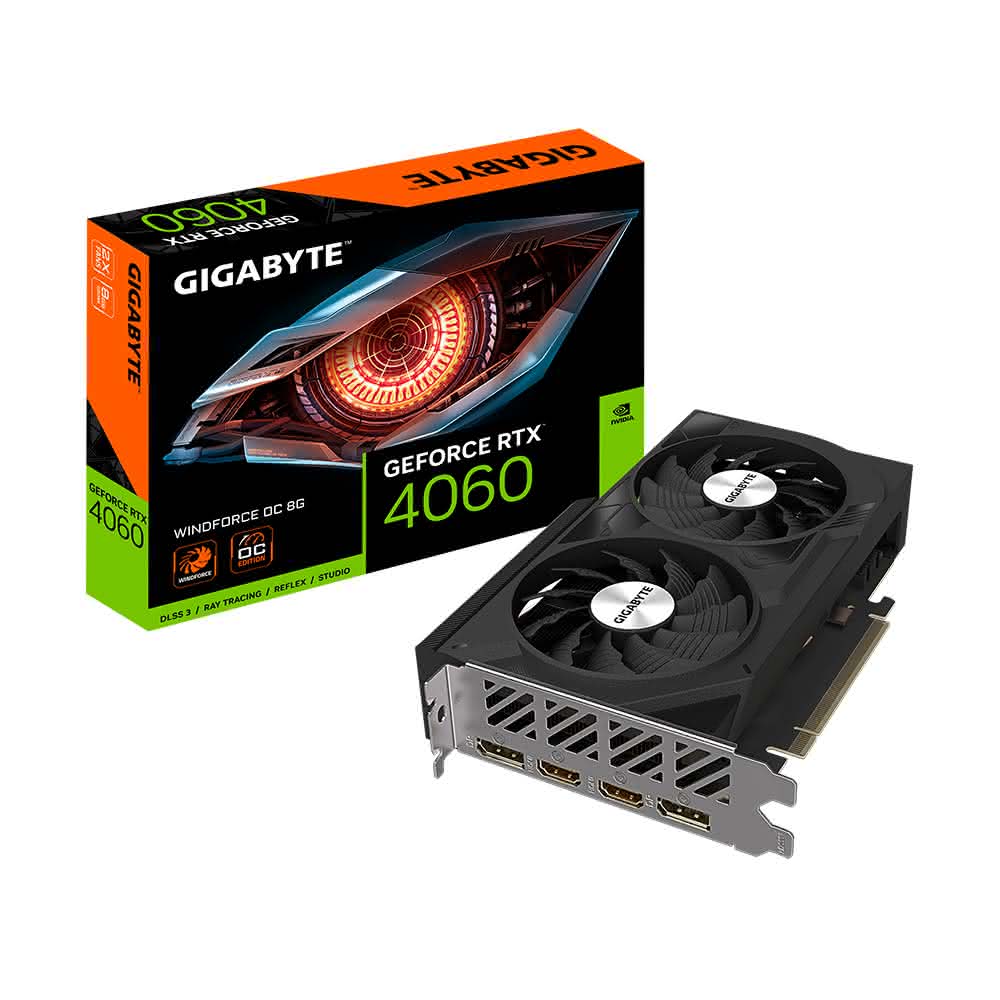 【GIGABYTE 技嘉】RTX4060 WINDFORCE OC 8G(雙風扇/顯示卡)