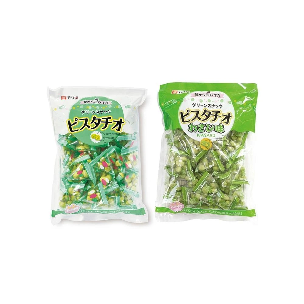 日本 千成堂 開心果豆菓子 山葵豆果子(豆果子 山葵豆果子 芥末 原味 開心果)