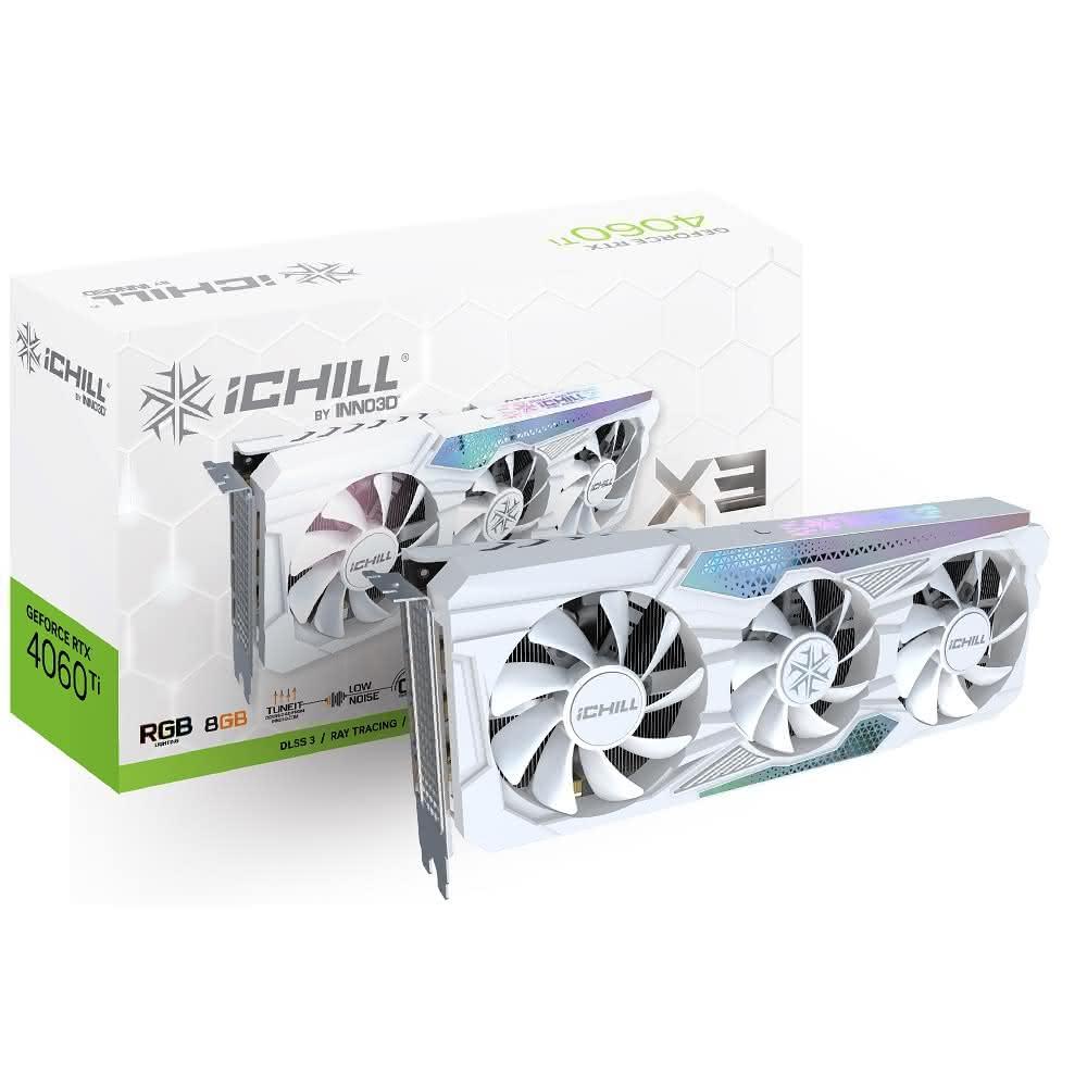 【Inno3D 映眾】RTX 4060TI 8GB GDDR6 ICHILL X3 WHITE(顯示卡)