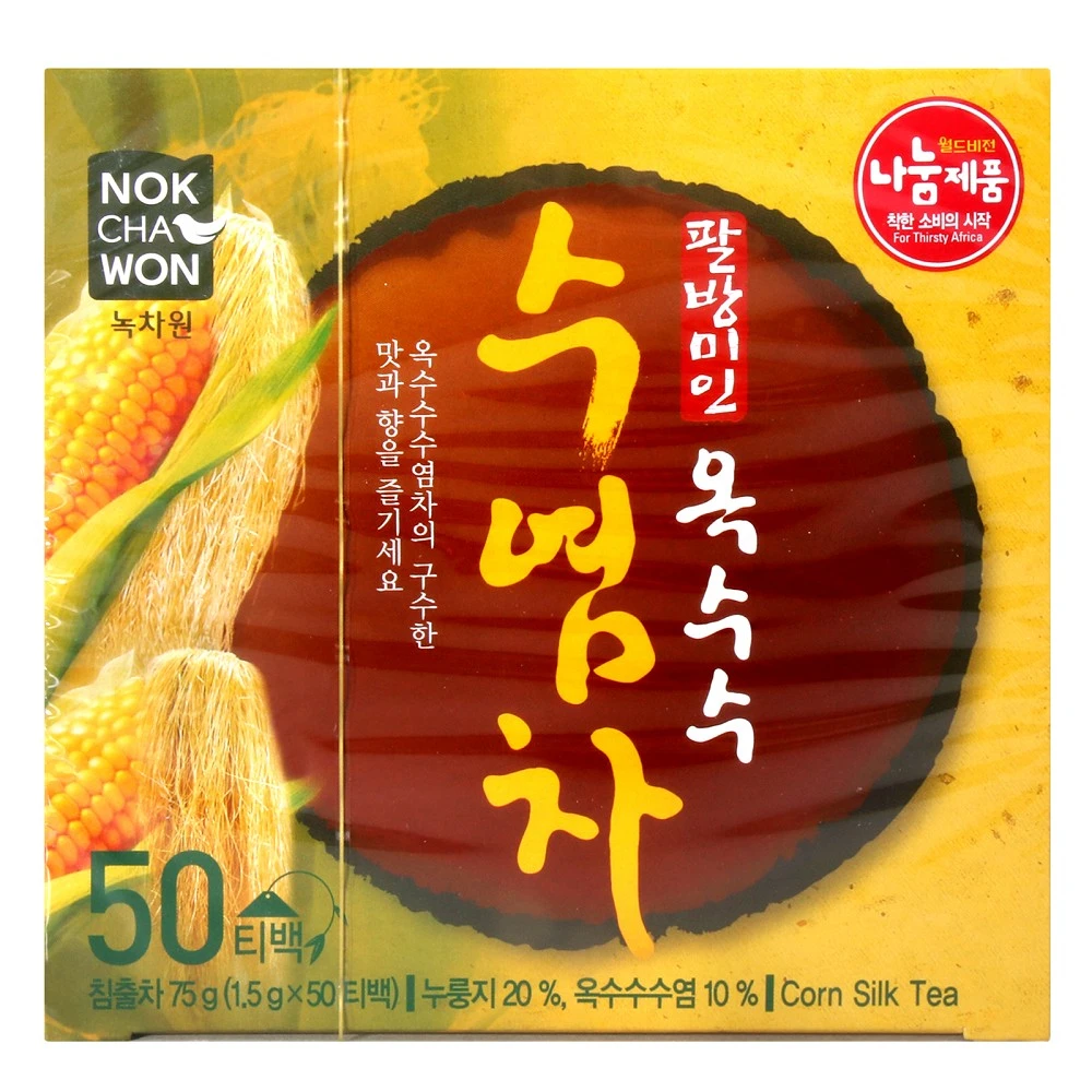 【NOKCHAWON 綠茶園】50入/盒  韓國 Nokchawon 綠茶園 玉米鬚茶包(悠西將)