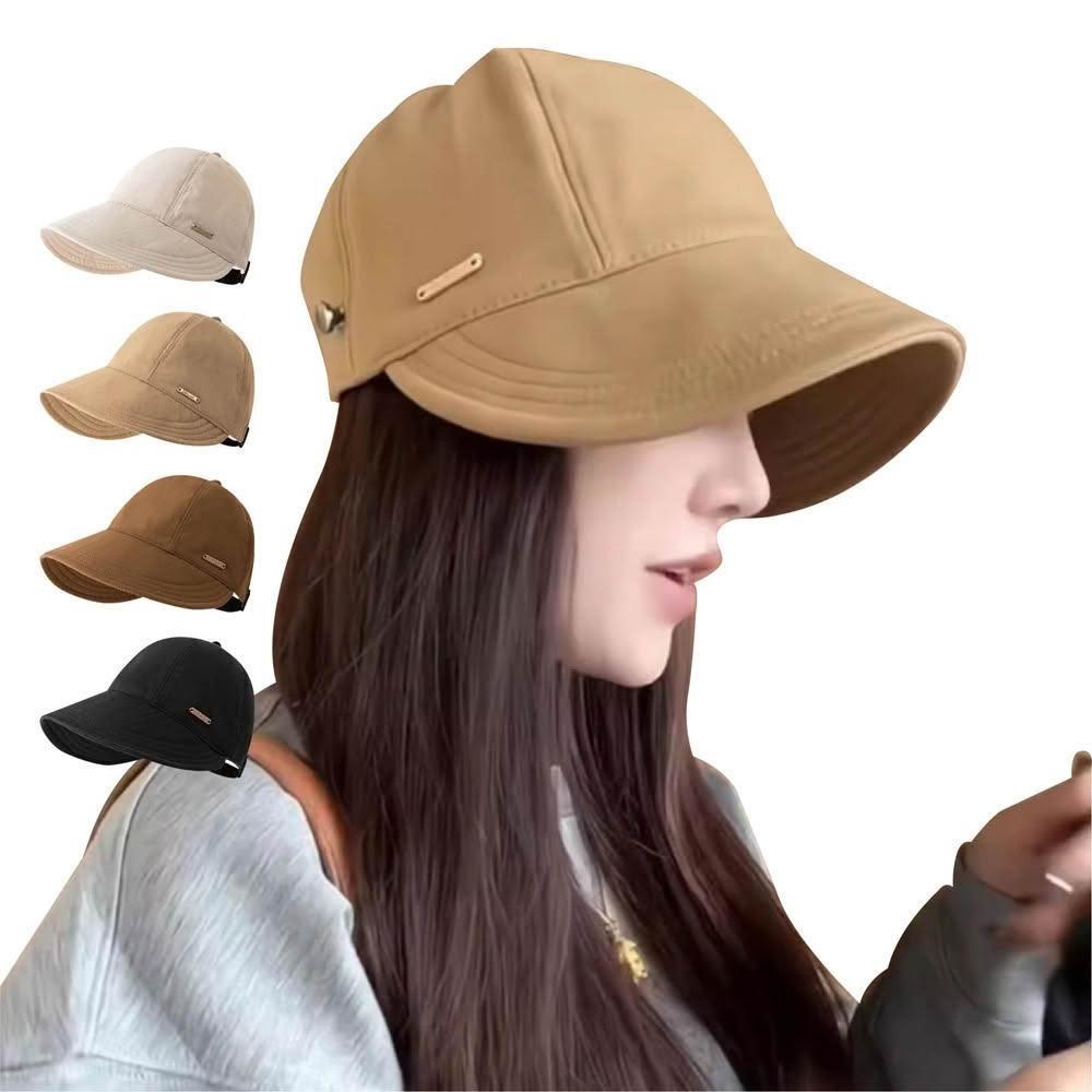 趙露思同款 防曬帽 遮陽帽抗uv 鴨舌漁夫帽 鴨舌帽女 遮陽帽女 防曬帽子 太陽帽 鴨舌帽 遮陽帽