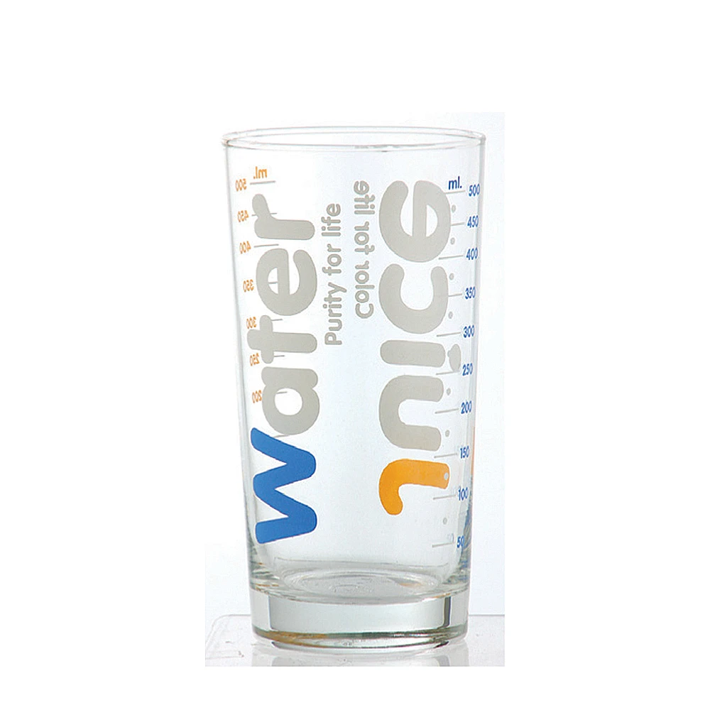 【Ocean】無鉛玻璃刻度杯 1入組 570ml  Juice Water(刻度杯 果汁杯 水杯 飲料杯 玻璃杯)