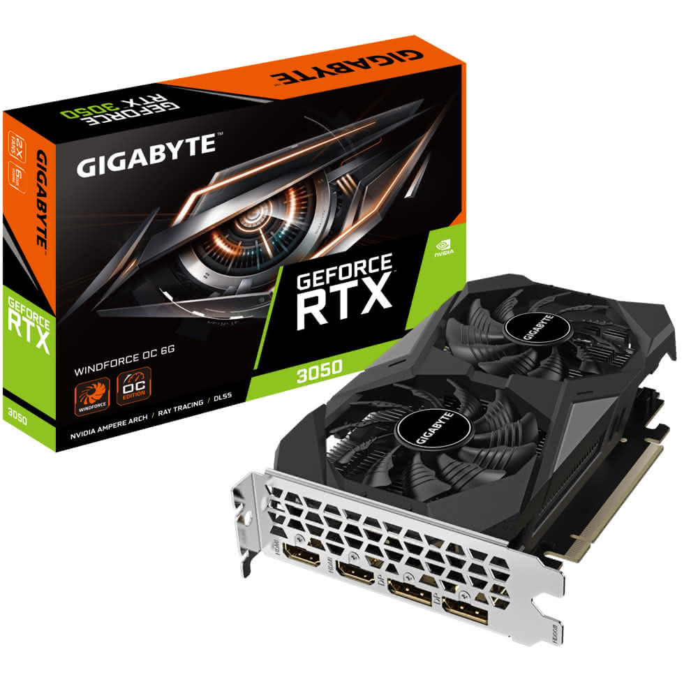 【GIGABYTE 技嘉】RTX3050 WINDFORCE OC 6G(雙風扇/顯示卡)