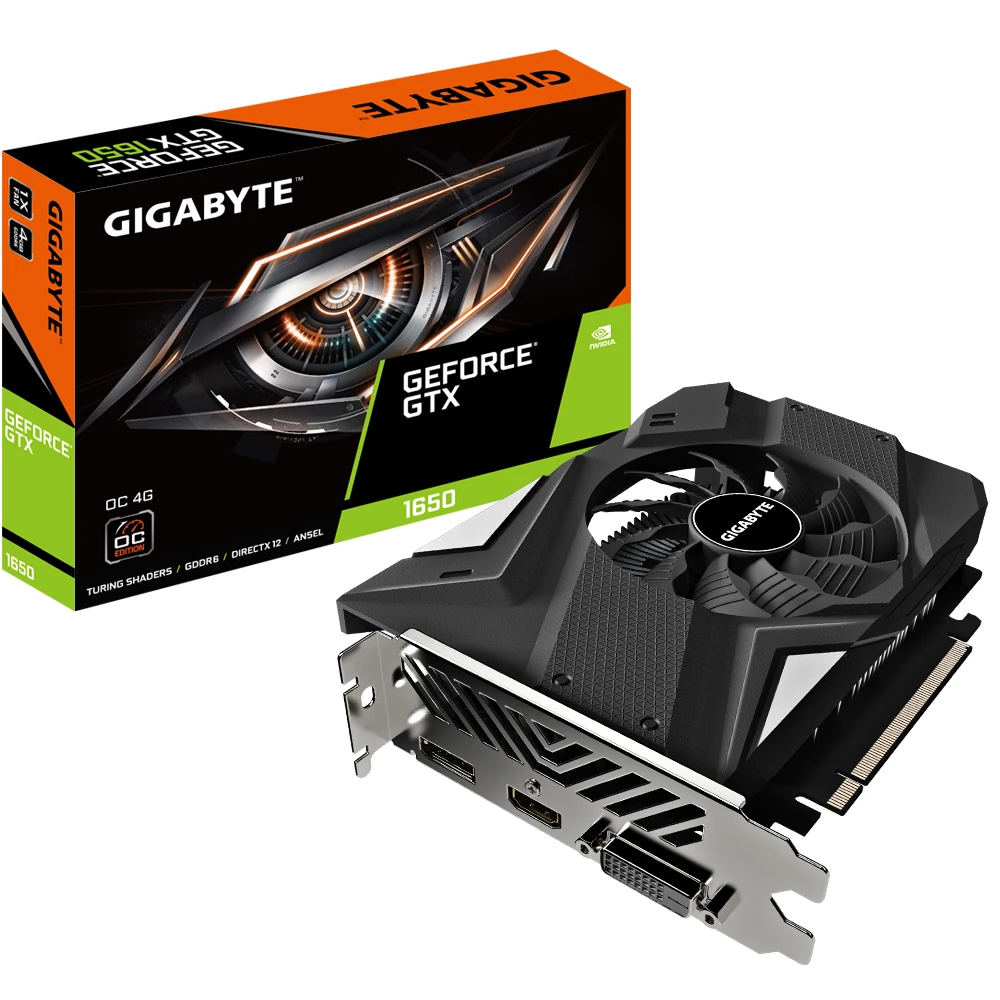 【GIGABYTE 技嘉】GTX 1650 D6 OC 4G 顯示卡