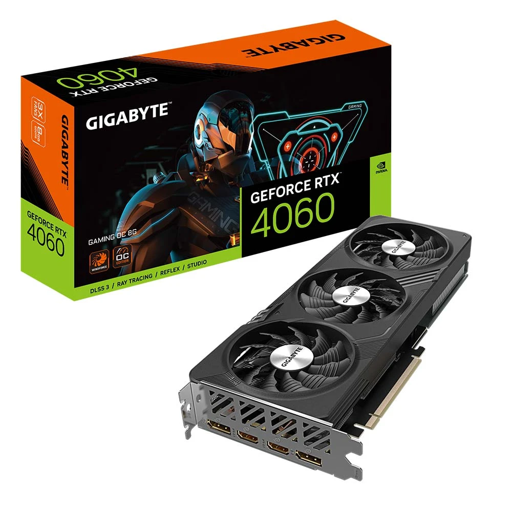 【GIGABYTE 技嘉】RTX4060 GAMING OC 8G(顯示卡 長28.1cm)