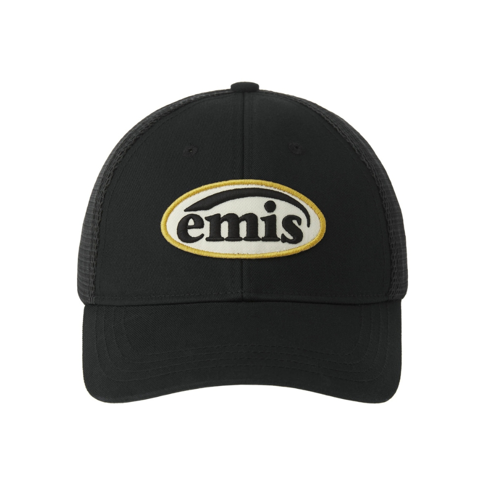 emis】現貨+預購韓國emis WAPPEN MESH BALL CAP 刺繡徽章網眼