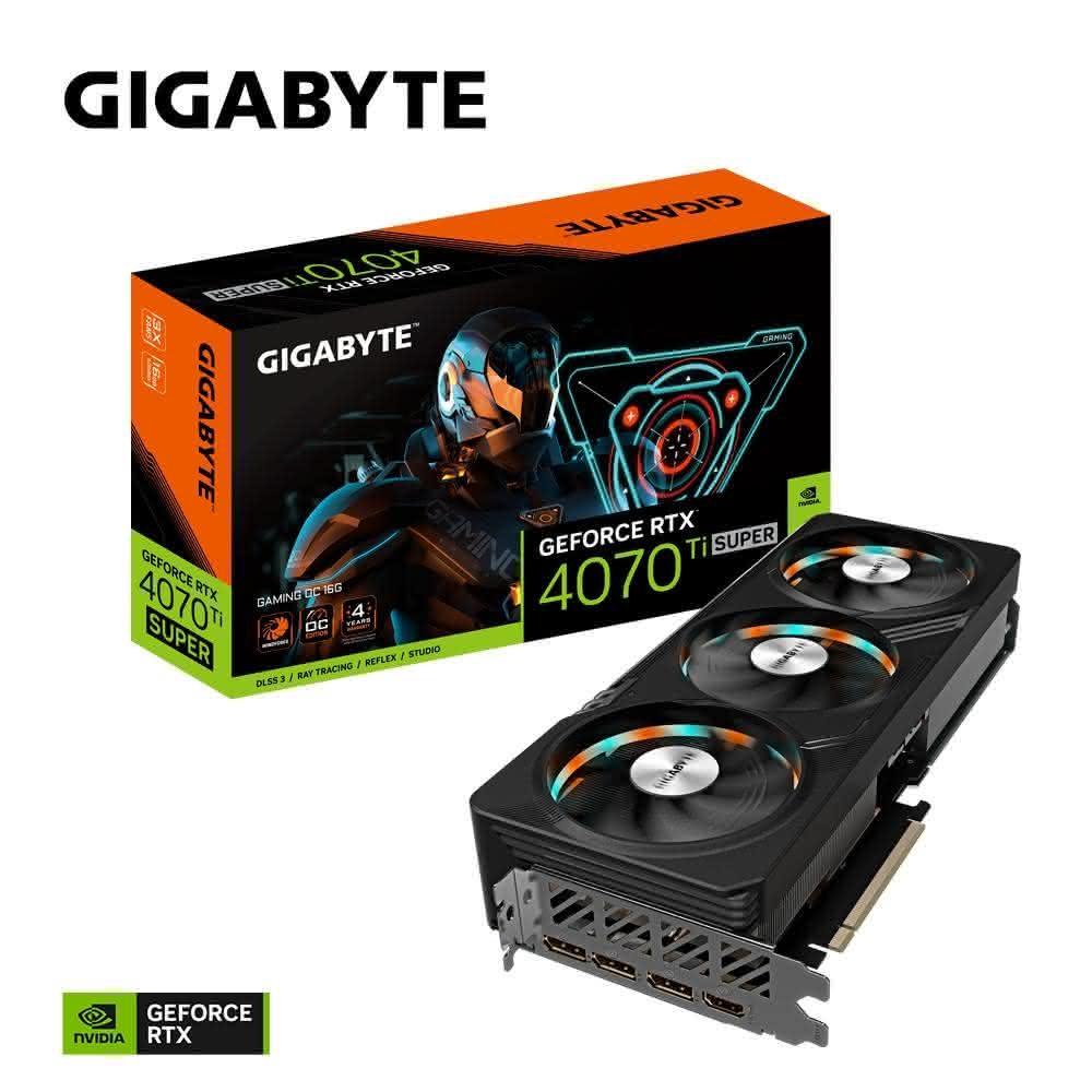 【GIGABYTE 技嘉】技嘉 RTX4070TI SUPER GAMING OC 16G/30cm/註五年/4070TIS 活動贈