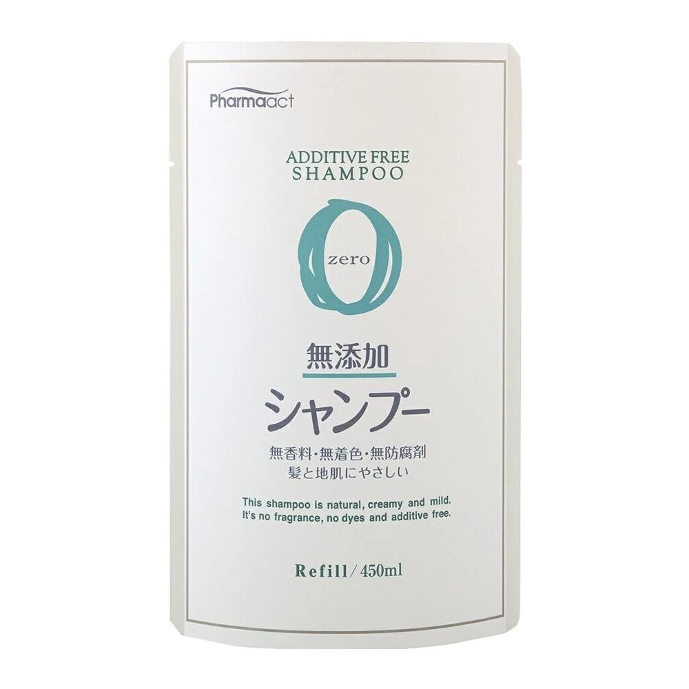 【KUM 熊野】日本 熊野 PharmaACT zero 無添加 補充包 450ml 洗髮乳 潤髮乳 沐浴乳