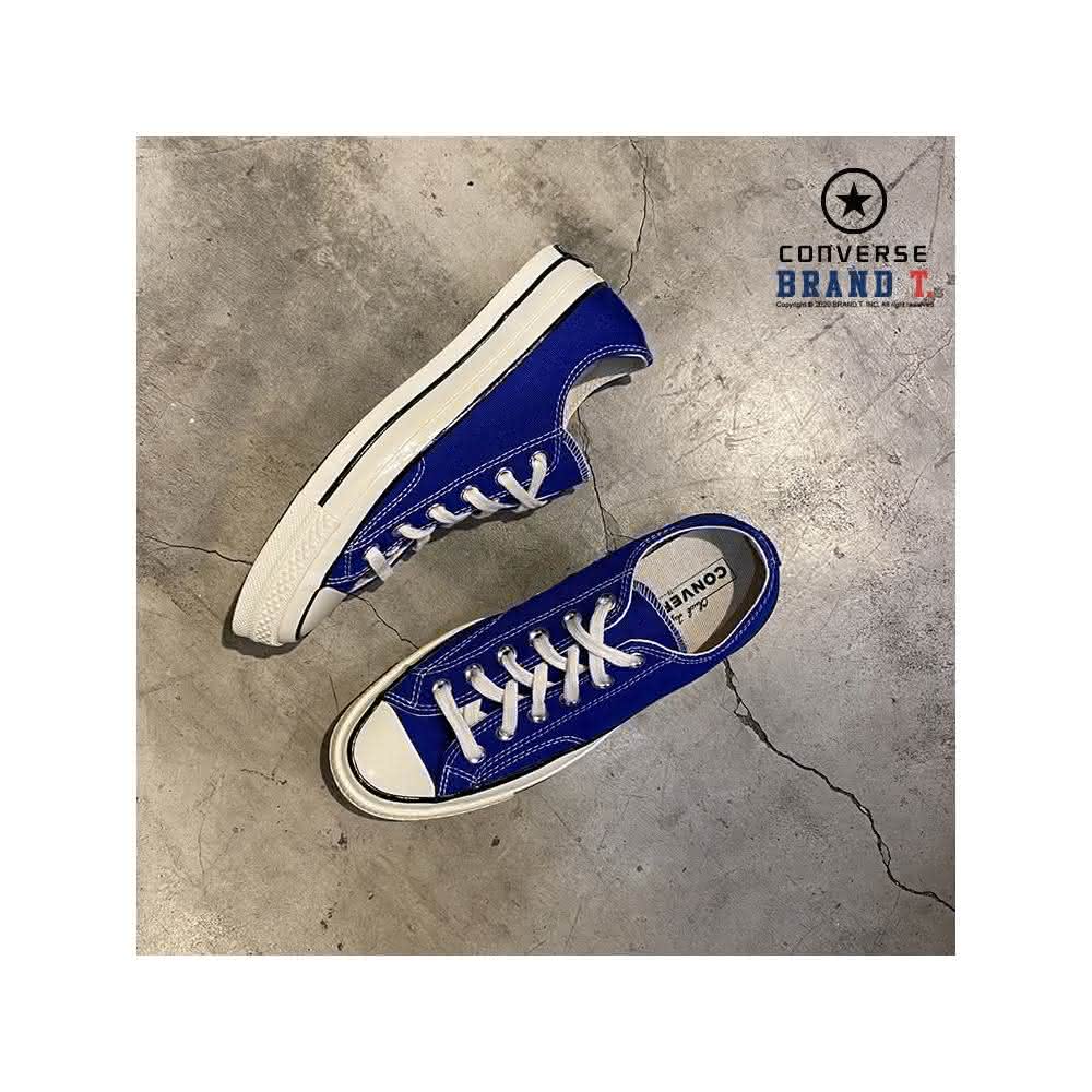 【BRAND T.INC】CONVERSE CHUCK TAYLAR 70S 168514C 藍色 三星標 低筒 帆布鞋 余文樂