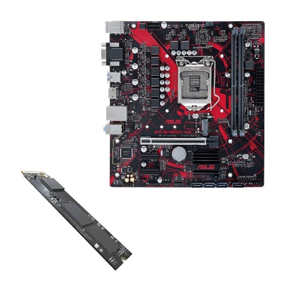 【ASUS 華碩】華碩 EX-B760M-V5 D4 + 美光Micron Crucial P3 1TB SSD(限量組合)