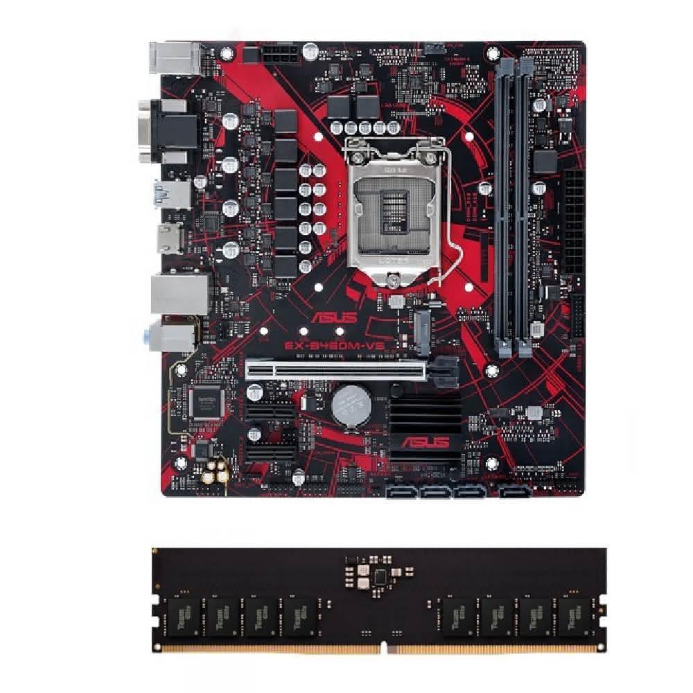 【ASUS 華碩】華碩 EX-B760M-V5 D4 + 美光 Micron Crucial 16G DDR4 3200 記憶體(限量組合)