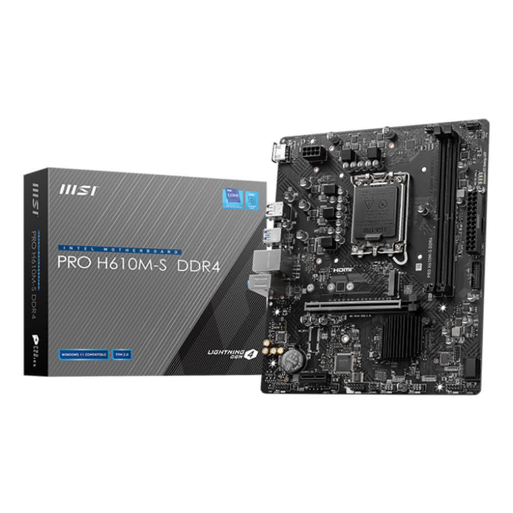 【MSI 微星】PRO H610M-S DDR4 主機板(M-ATX)