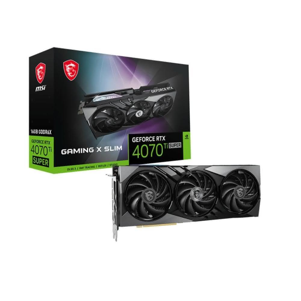 【MSI 微星】RTX4070Ti SUPER 16G GAMING X SLIM /三風扇/註五年/4070TI SUPER