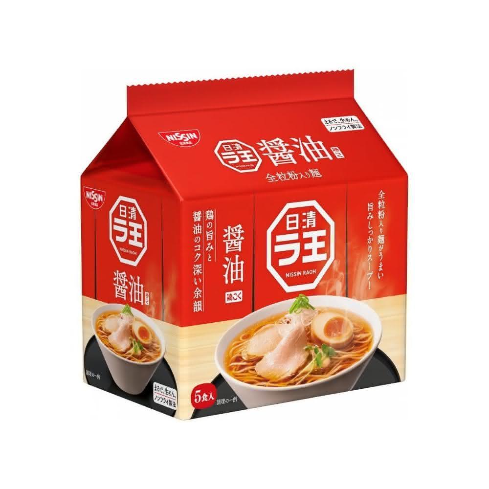 NISSIN日清食品  拉王拉麵 拉王擔擔麵/ 擔擔麵/味噌/豚骨海鮮 五袋入(境內版 日清拉王袋麵 日本拉麵)