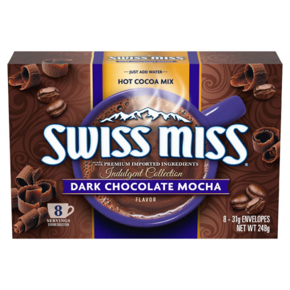 【SWISS MISS】黑摩卡巧克力(巧克力粉 熱可可 熱巧克力 沖泡飲品)